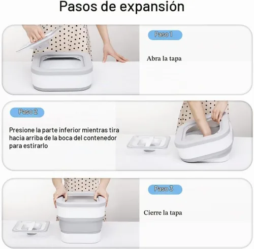 Vista 7 de Conworld Contenedor de detergente para ropa sucia, dispensador de polvo para ropa con cuchara para decoración y accesorios de lavandería, ahorro