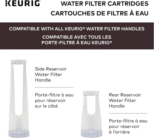 Vista 3 de Keurig Cartuchos de repuesto para filtro de agua, cartuchos de filtro de agua reemplazables, compatibles con cafeteras de cápsulas K-Cup 2.0