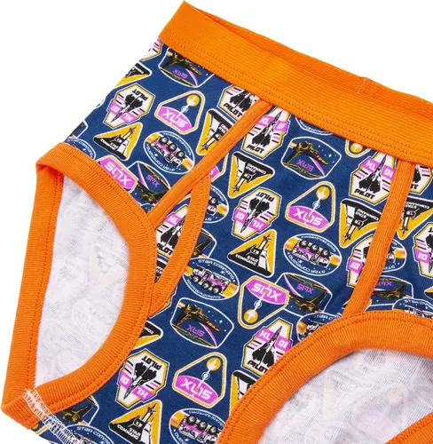Vista 3 de Disney Ropa interior Buzz Lightyear de Pixar para niños con Zurg y Zyclops en tallas 4, 6, 8, 10