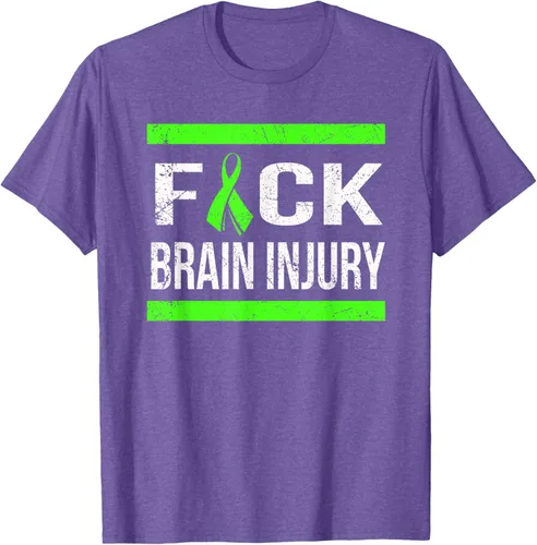 Vista 11 de Apoyo Daño cerebral Concienciación T Shirt, mujer L, Asphalt Negro