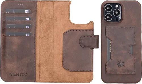 Vista 104 de Venito Florence - Funda de piel compatible con Samsung Galaxy S9, extra segura con bloqueo RFID, cartera desmontable para teléfono (gris decolorado)