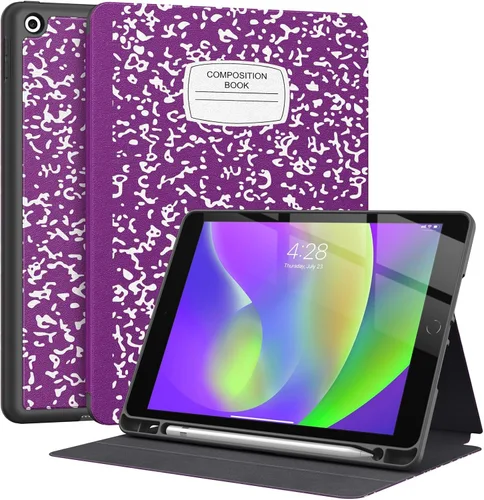 Vista 20 de Supveco Funda para iPad de 9ª/8ª/7ª Generación 10.2 pulgadas (Modelo 2021/2020/2019) con Soporte para Lápiz, Funda Folio Premium con Soporte