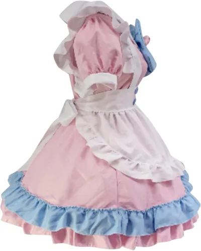 Vista 3 de Disfraz de sirvienta japonesa para mujer, diseño de moker, delantal francés