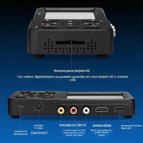 Vista 5 de ClearClick Video to Digital Converter 2.0 (Segunda Generación) - Graba video de VCR, cintas VHS, AV, RCA, Hi8, videocámara, DVD, sistemas