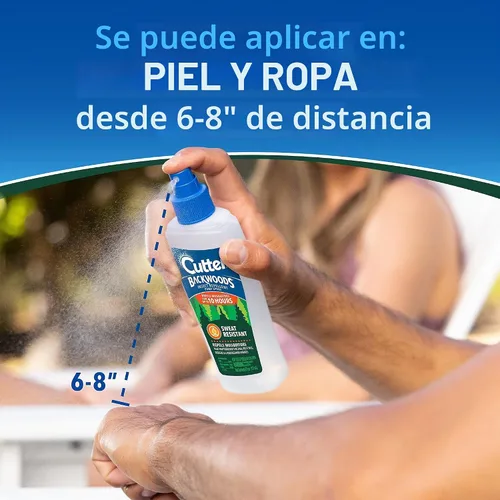 Vista 7 de Cutter Backwoods Repelente de insectos, atomizador con 25 % de DEET, 6 onzas
