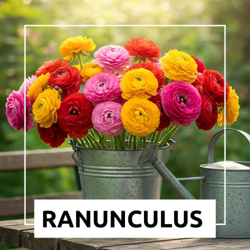 Vista 5 de 6 bulbos de ranúnculo mixtos - 6 bulbos grandes y saludables para plantar
