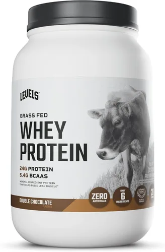 Vista 22 de Levels Proteína de Suero Alimentada con Pasto en Polvo, Sin Artificiales, 24G de Proteína, Cappuccino, 2LB