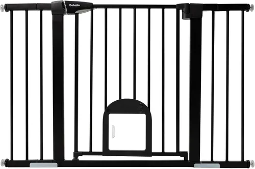 Vista 11 de Babelio - Puerta para bebé mejorada con puerta ajustable para gatos, CatPrivilege, puerta duradera para perros de 29-43 pulgadas con cierre Negro