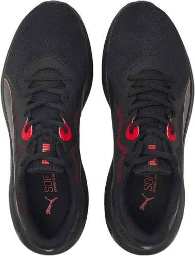 Vista 4 de PUMA Tenis Twitch Runner para hombre, Puma White-high Risk Rojo