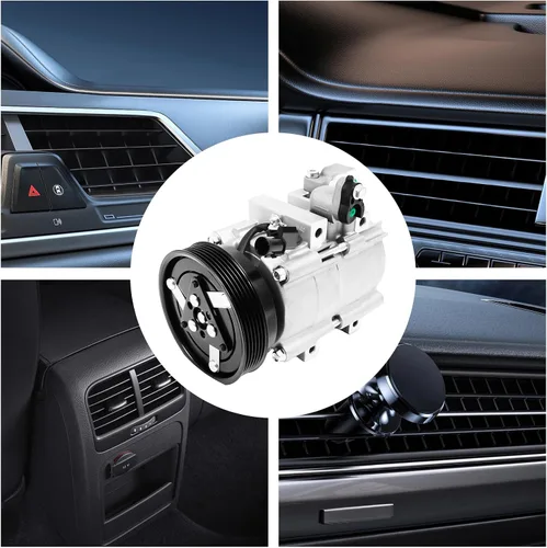 Vista 5 de Compresor de aire acondicionado con embrague, Co 10921c para Hyundai Santa Fe 2003-2006 3.5l (3467cc/3500cc) Dohc V6