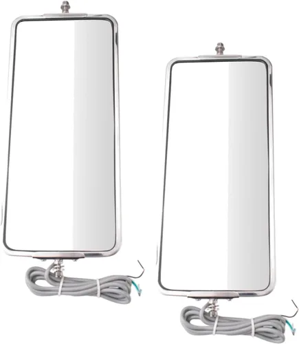 Vista 142 de TRQ Conjunto de 2 piezas de espejo lateral para conductor y pasajero, ajuste eléctrico, sin calefacción, sin memoria, color negro, compatible