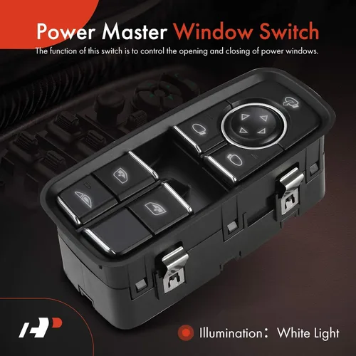 Vista 3 de A-Premium Master - Interruptor de ventana eléctrico compatible con Porsche 911 2012 2013 2014 2015 2016 2017 2018 2019 delantero izquierdo del lado