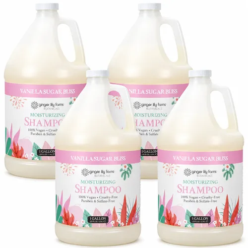 Vista 37 de Ginger Lily Farms Botanicals Champú hidratante para todo tipo de cabello, 100% vegano y libre de crueldad, aroma a pera de manzana, repuesto de 1
