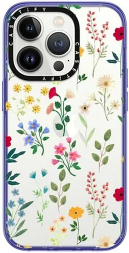 Vista 18 de CASETiFY - Funda compacta para iPhone 14 Pro probada contra caídas de grado militar 2x hasta 4 pies, con estampado transparente aguamarina