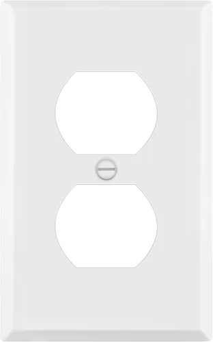 Vista 37 de ENERLITES Placa de pared de metal para receptáculo dúplex, acero inoxidable, tapa de tomacorriente, resistente a la corrosión, tamaño estándar