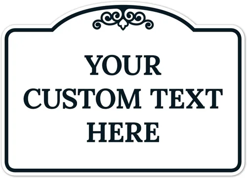 Vista 46 de Letrero decorativo personalizado, letrero de metal personalizado para negocios, entrada, hogar, Airbnb, placa de puerta de oficina, fondo negro, 8 x
