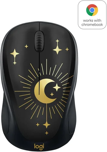 Vista 2 de Logitech Ratón inalámbrico compacto, 2.4 GHz, seguimiento óptico, Magic Night (renovado)