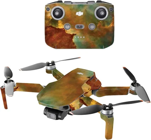 Vista 7 de MightySkins - Compatible con DJI Mini 2 Dron portátil - Andromeda Funda protectora de vinilo duradera y única Fácil de aplicar, quitar y cambiar