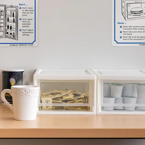 Vista 2 de IRIS USA Paquete de 2, 6 cuartos de galón pequeño organizador