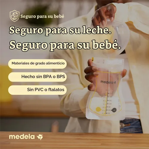 Vista 8 de Medela Easy Pour - Bolsas de almacenamiento de leche materna, 200 unidades, 7 oz/7.1 fl oz