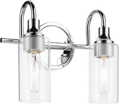 Vista 18 de Kichler Kavi - Lámpara de tocador de baño de 3 luces, bronce champán Champagne bronce