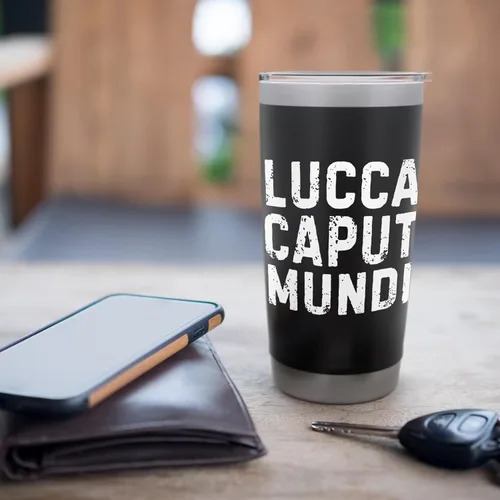 Vista 7 de Lucca Caput Mundi Lucchese Simpatica Uomo Donna Bambino - Vaso aislado de acero inoxidable