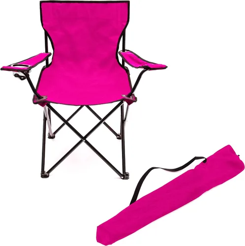 Vista 9 de Trademark Innovations Silla plegable de campamento de playa para exteriores, 18 pulgadas de largo x 31 pulgadas de ancho x 32 pulgadas de alto, rojo