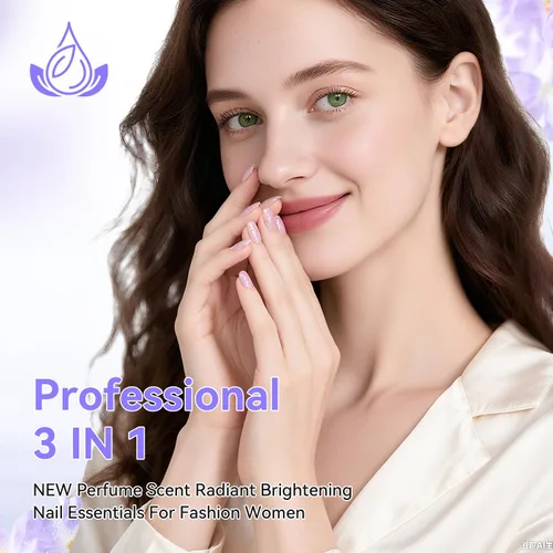 Vista 6 de OpenLive Perfume fortalecedor de uñas de secado rápido, resistente reparaciones endurecedor de uñas dañado, brillo de larga duración para uñas, 0.6