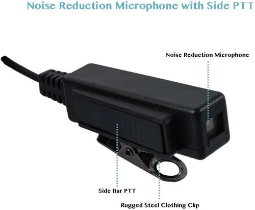 Vista 2 de XPR7550 Eeapiece Auriculares compatibles con Motorola MTP850 MOTOTRBO XPR6550 XPR7580 XPR7380 APX6000 APX4000 XPR7350 APX7000 XPR6350 Walkie Talkie