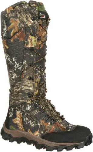 Vista 6 de Botas de serpiente con cremallera lateral impermeables para hombre de Rocky, camuflaje MOBU