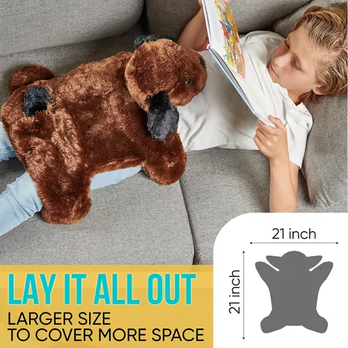 Vista 7 de FRIENDLY CUDDLE Manta con Peso para Regazo para Niños y Adultos – Manta con Peso Bella Kids – ASD, Procesamiento Sensorial Animales de Peluche