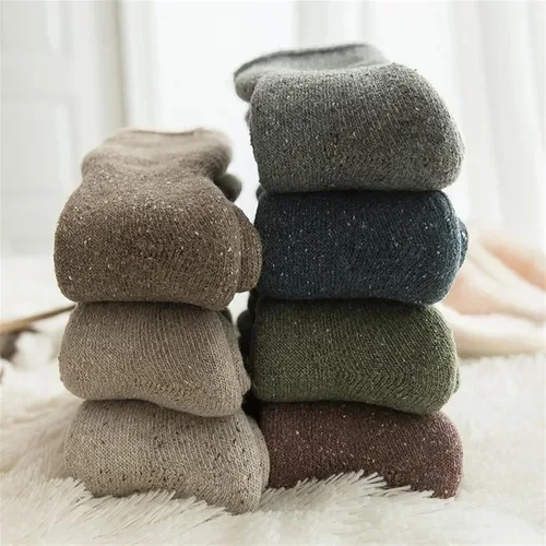Vista 4 de TRENIS Winter Warm Women Socks Solid Color Socks Male Womens Socks