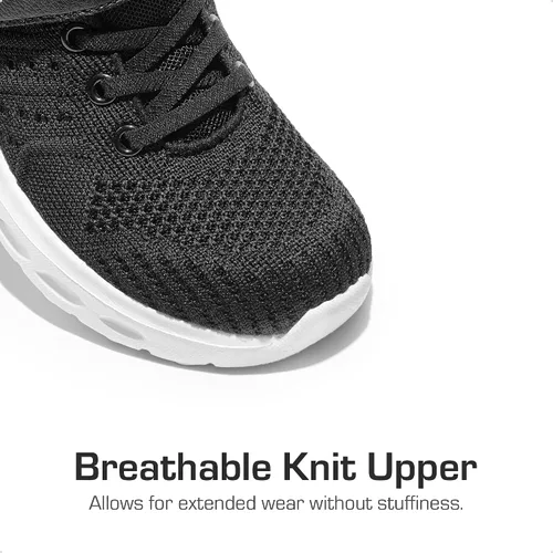 Vista 2 de DREAM PAIRS Zapatos deportivos para niños y niñas, tenis EZ-Ons GoGetters para correr, atléticos, para niños pequeños y grandes
