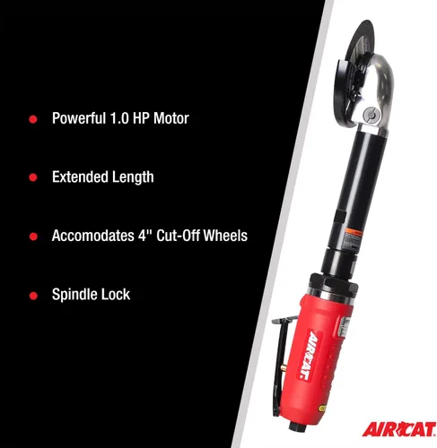 Vista 5 de Herramienta de corte interior extendida neumática AIRCAT 6275-A de 1.0 HP, de 4 pulgadas con bloqueo de husillo, 14,000 RPM