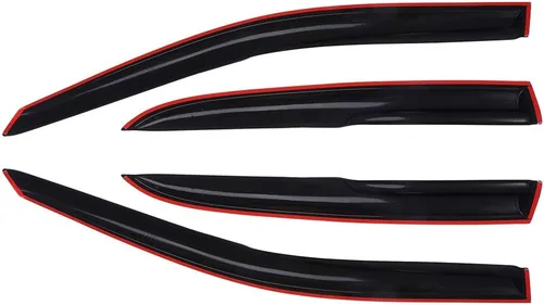 Vista 2 de Ventvisor - Deflector de ventana lateral para ventana, juego de protectores de lluvia para Honda Accord 2005 2006 2007 Window Visors Rain Guard
