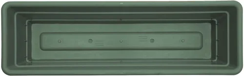 Vista 4 de Bloem Dura Cotta - Jardinera rectangular para ventana Basil de resina de 24 pulgadas con bandeja para jardinería interior y exterior