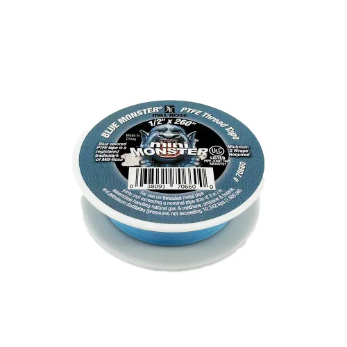 Vista 3 de Millrose 70660 Monster Roll Cinta de sellado de rosca de PTFE, 1/2 pulgada x 260 pulgadas, azul