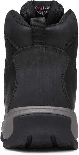 Vista 6 de NORTIV 8 Botas de senderismo impermeables para hombre botas de senderismo de cuero medio tobillo