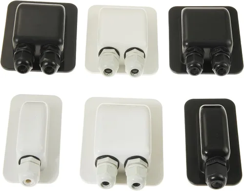 Vista 8 de Prensaestopas de Entrada de Cable Solar Doble ABS Resistente a la Intemperie, Conector de Cable Curvo para Todos los Tipos de Cable de 2mm² a 6mm²