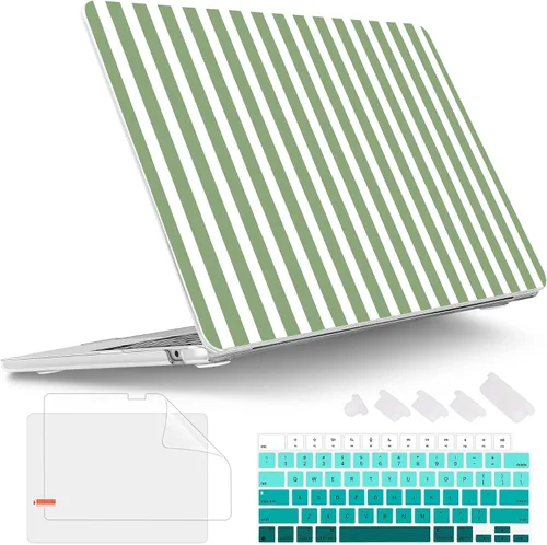 Vista 22 de Tuiklol Funda rígida para MacBook Air 2026, 2025, 2024, 2023, modelo M5, A3448, M4, A3241, M3, A3114, M2, A2941, funda rígida para MacBook de 15.3