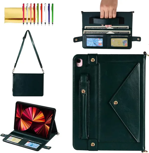 Vista 120 de Funda tipo bolso para iPad mini de 5ª/4ª/3ª/2ª/1ª generación de 7.9 pulgadas, Techcircle funda ligera tipo folio con soporte bandolera con billetera
