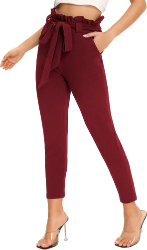 Vista 3 de WDIRARA - Leggings para mujer, a cuadros, elásticos, suaves, ajustados, modernos