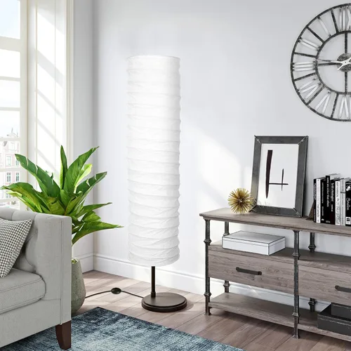 Vista 6 de STOBOK Pantalla de lámpara de pie de papel de arroz, estilo nórdico, cubierta de luz de mesa, pantalla de pie, protector de repuesto, para el hogar