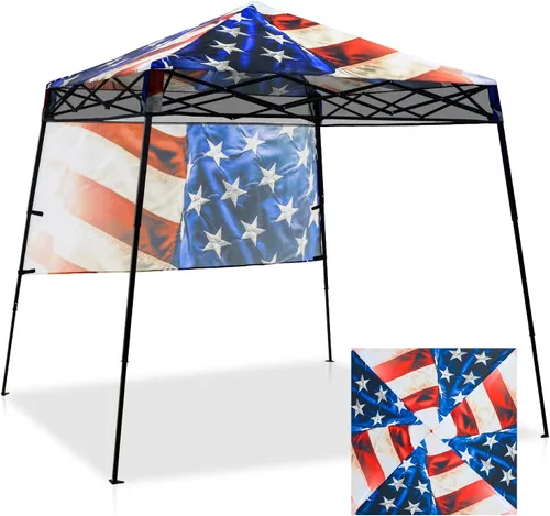 Vista 25 de EAGLE PEAK Toldo Emergente de 8x8 pies con Pared Lateral, Compacto, Portátil con Patas Inclinadas, Refugio Solar Instantáneo para Playa, Deportes