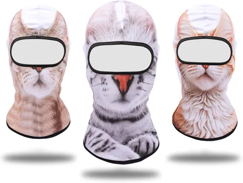 Vista 11 de Pasamontañas Máscara Estampado 3D Máscara de Cara Completa Polaina de Cuello Refrescante Protección Solar Cubierta Facial Máscara Resistente al