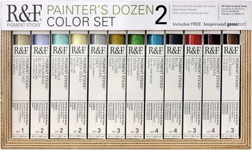 Vista 81 de R&F Handmade Paints - Pigmento profesional al óleo en barra, naranja lizarina, 6.4 fl oz