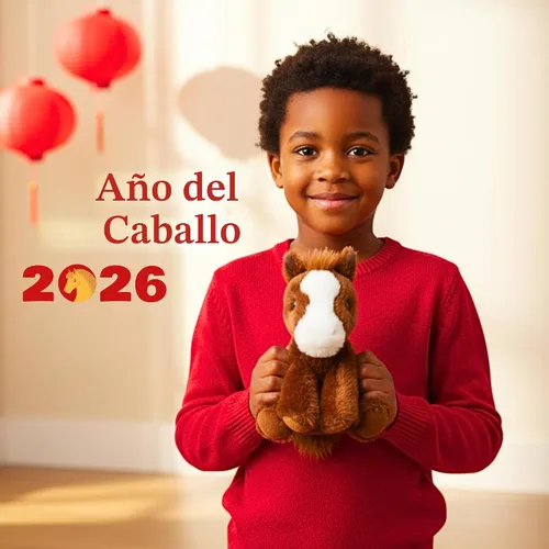 Vista 9 de The Petting Zoo - Peluche de caballo flácido, juguete de peluche para niños, animales salvajes Wild Onez, juguete de peluche de caballo 8 pulgadas