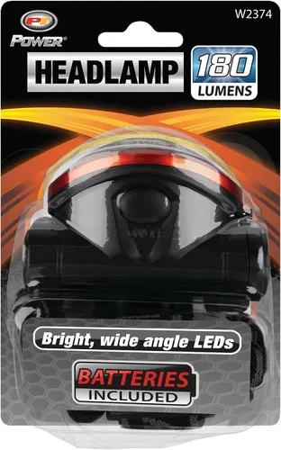 Vista 2 de Linterna frontal roja de 4 LED superbrillante de 180 lúmenes Performance Tool W2374 (se vende como 1 linterna)