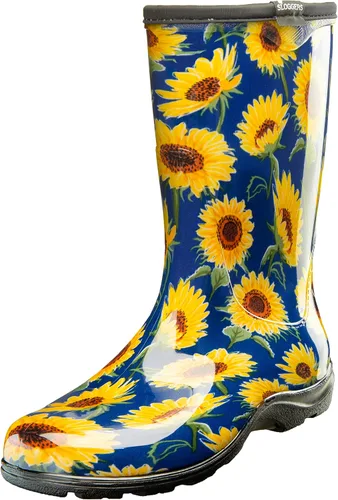 Vista 19 de Sloggers Waterproof Garden Rain Boots for Women - Cute MidCalf Boots Negro