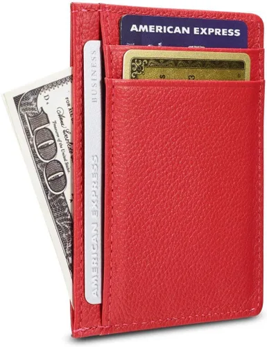 Vista 2 de KALMORE Women's Credit Card Holder Leather Slim Minimalist Wallet
